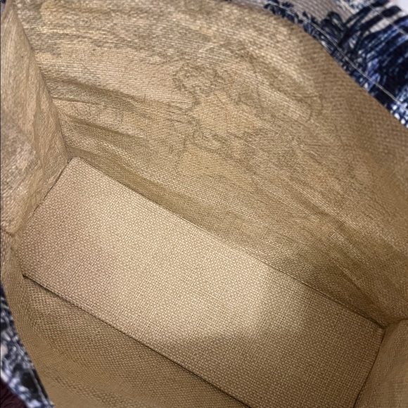 Dior Blue and Cream Tote Bag - Picture 3 of 6